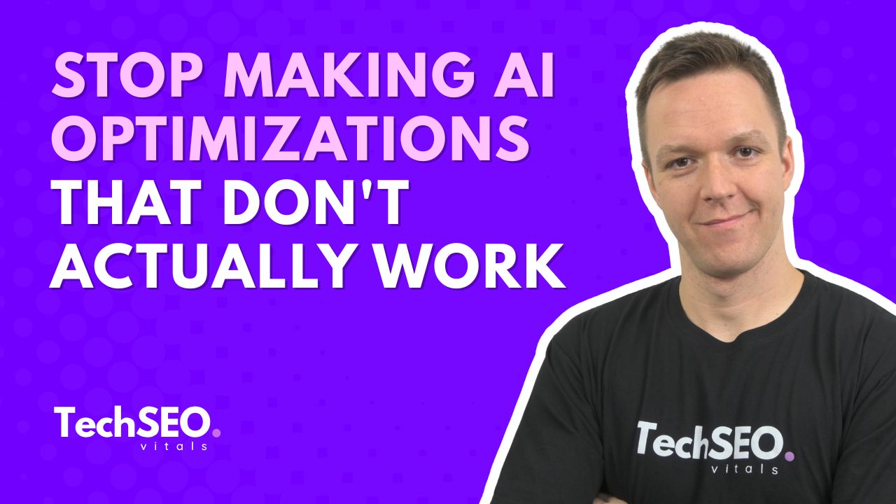 Stop Making AI Optimizations That Don't Actually Work
